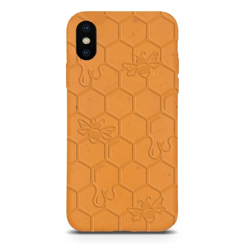 Honey Bee - Biodegradable phone case - Yellow, Orange and Black